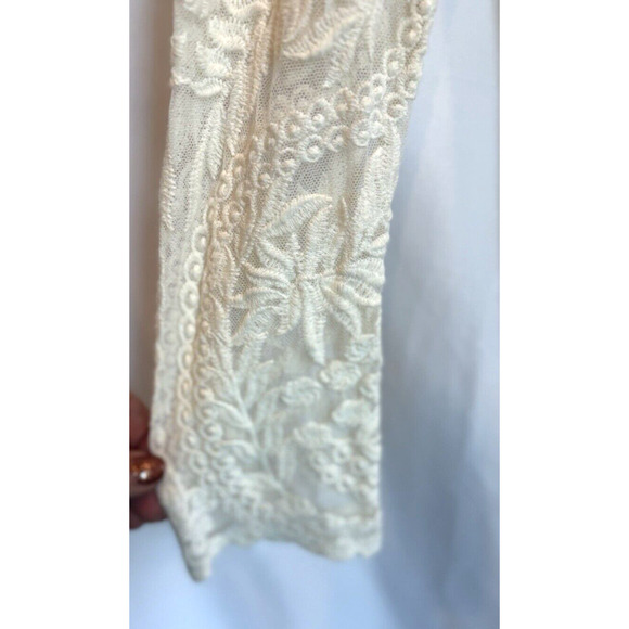 VTG Womens Lace Coquette Express Top Size S Embroidered Floral Dainty Feminine - Picture 9 of 16